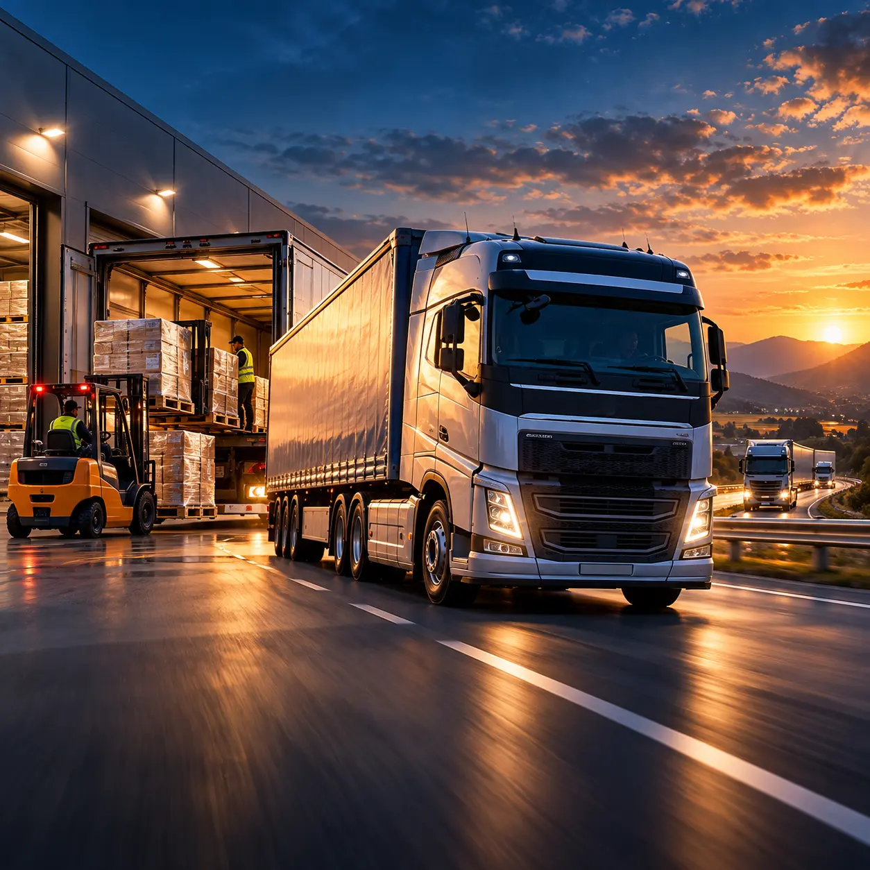 Kamionski transport tereta na drumskim saobraćajnicama